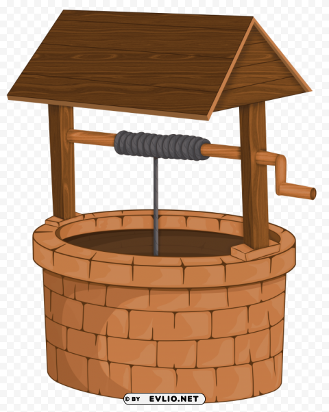 wishing well PNG Graphic Isolated on Transparent Background