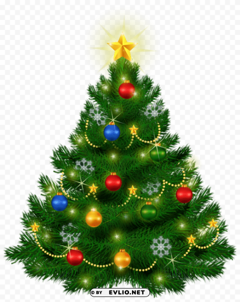 beautiful christmas tree PNG images for merchandise