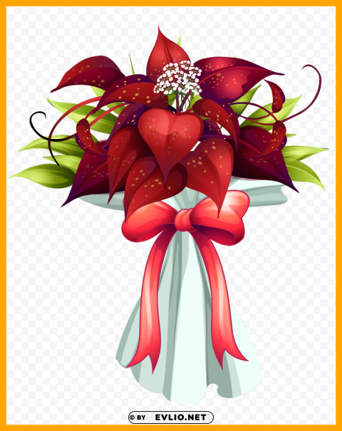 best decoration christmas and album image for carnation - birthday flower bouquet Isolated Object with Transparent Background in PNG