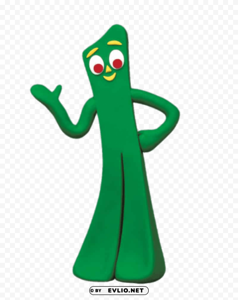 gumby waving PNG icons with transparency