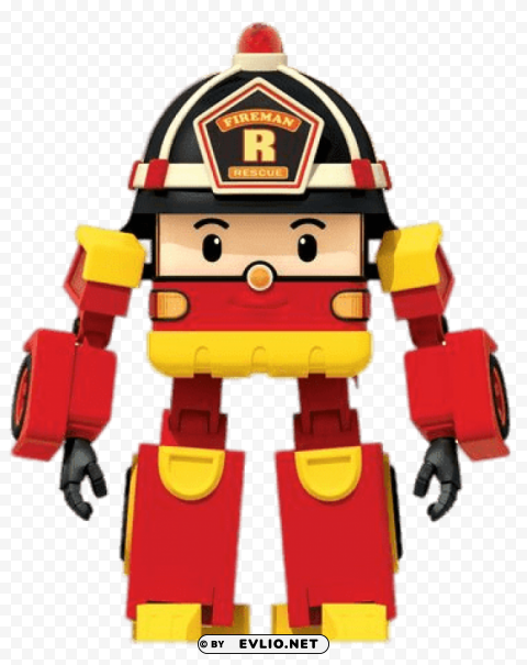 Robocar Poli Character Roy The Fireman PNG Image With No Background