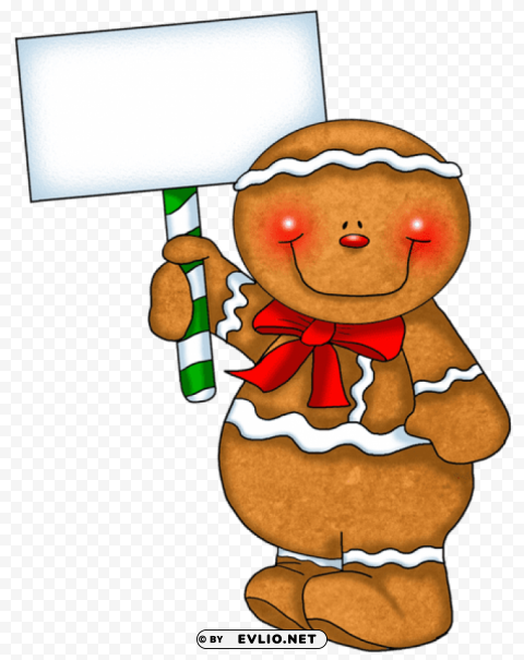 transparent gingerbread ornament with empty sign Clear PNG pictures comprehensive bundle