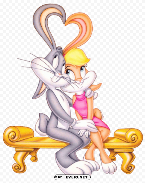 valentines day bunniespicture PNG clear background png images background -  image ID is fcfc6aaa