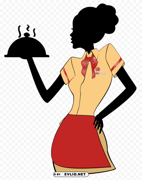 Waitress PNG For Online Use