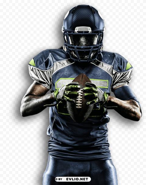 Transparent background PNG image of american football player PNG transparency - Image ID fc0d5b1b