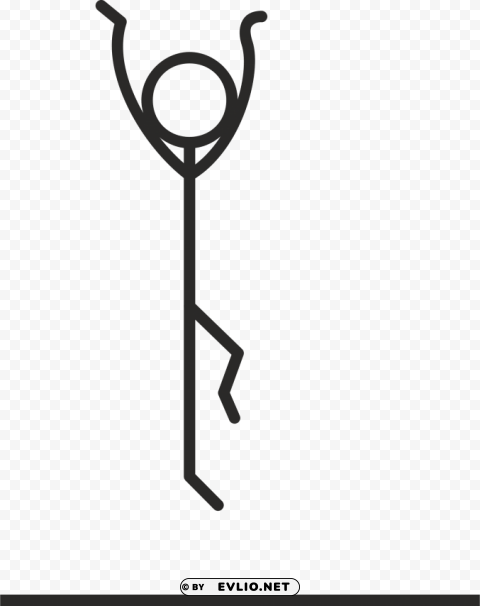 stick figure jumping Isolated Subject on HighQuality Transparent PNG