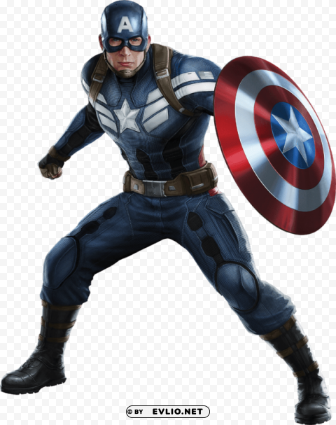 Captain America Shield Side Isolated Item On Clear Background PNG