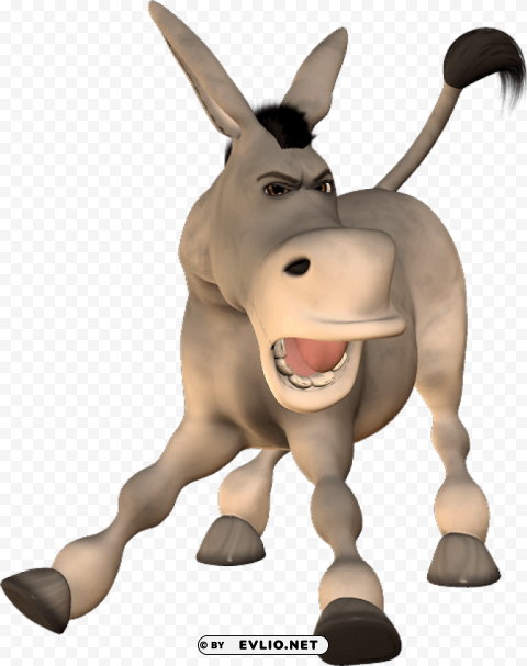 donkey PNG for educational use