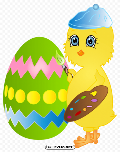 easter chicken painting egg PNG images no background