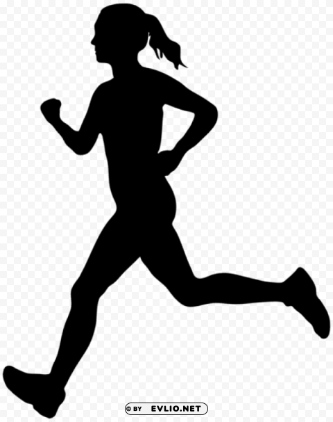 running woman silhouette Free PNG images with alpha transparency comprehensive compilation
