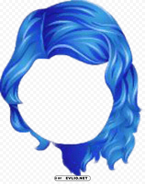 city of love chic curls hair blue High-resolution transparent PNG images variety