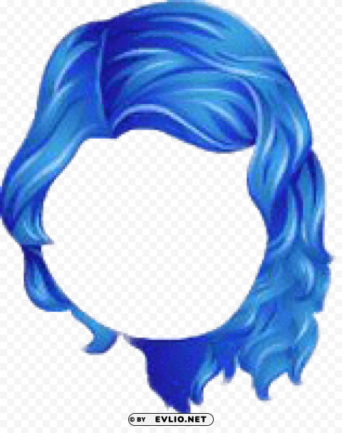 City Of Love Chic Curls Hair Blue High-resolution Transparent PNG Images Variety