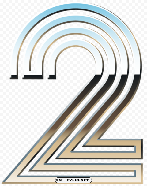 Number Two Transparent PNG With Transparency And Isolation