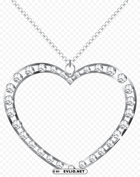 silver heart with diamonds transparent picture PNG files with alpha channel assortment
