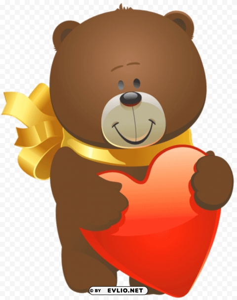 valentine teddy bear Isolated Item with HighResolution Transparent PNG