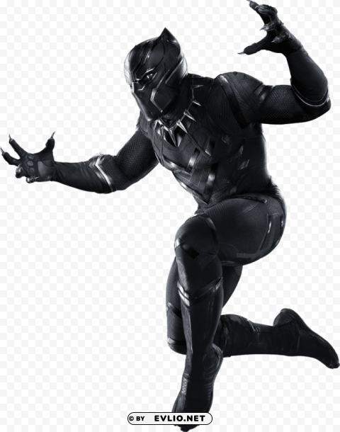 black panther side PNG without watermark free