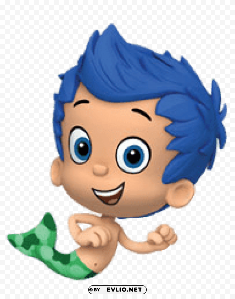 bubble guppies gil swimming PNG for design