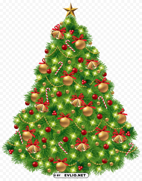 christmas tree Isolated Artwork on HighQuality Transparent PNG