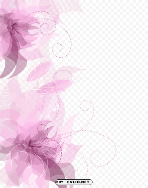 cute pink floral decoration transparent Clear PNG images free download