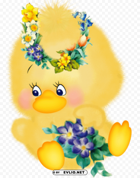 Duck With Flowers Transparent PNG Images With High Resolution