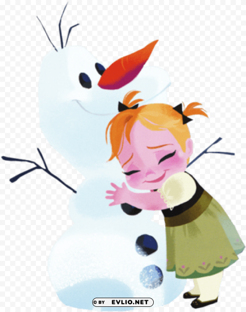 little anna frozen PNG Graphic Isolated with Clarity