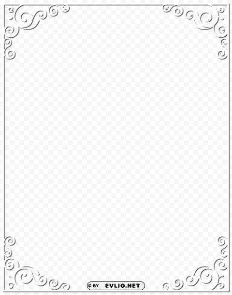 white border frame PNG images with no fees