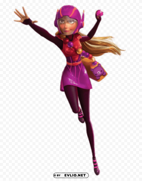 big hero 6 honey lemon in action PNG files with transparent elements wide collection