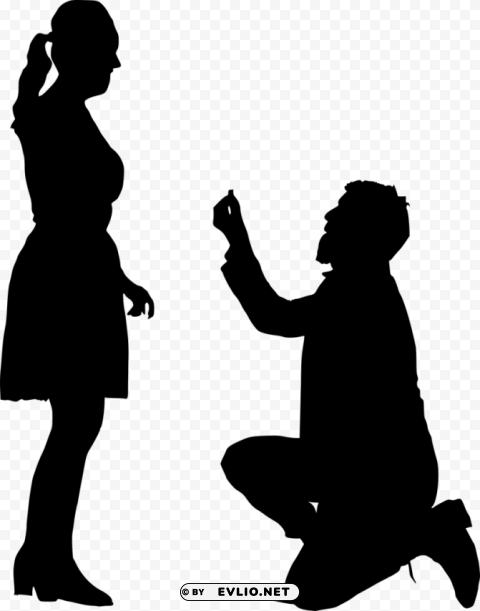 Proposal Silhouette PNG images with alpha transparency wide collection