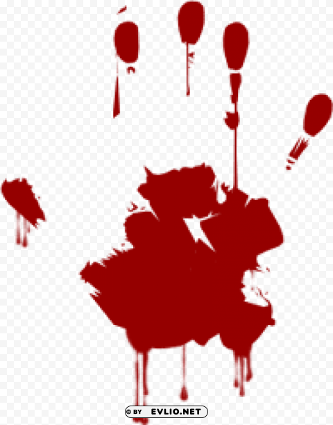 Transparent background PNG image of blood hand PNG images with transparent backdrop - Image ID 2116ea34