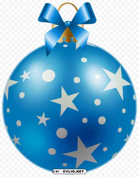 christmas blue ball with stars Clear PNG pictures broad bulk