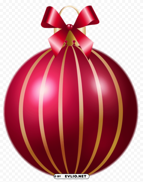 christmas red striped ball Clear PNG pictures bundle