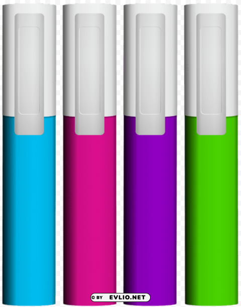colorful markers Transparent picture PNG