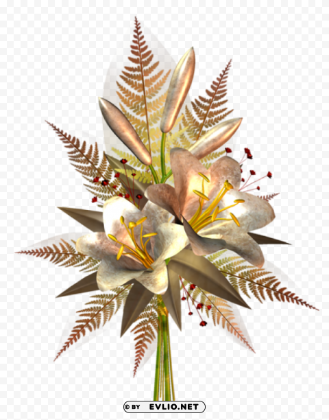 cream flower decoration transparent Free PNG images with alpha channel compilation