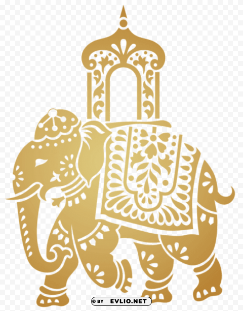 decorative indian elephant transparent PNG files with no background bundle