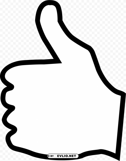 thumbs up PNG graphics with clear alpha channel selection