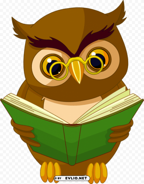  owl with bookpicture High-quality transparent PNG images comprehensive set clipart png photo - 1cc87674