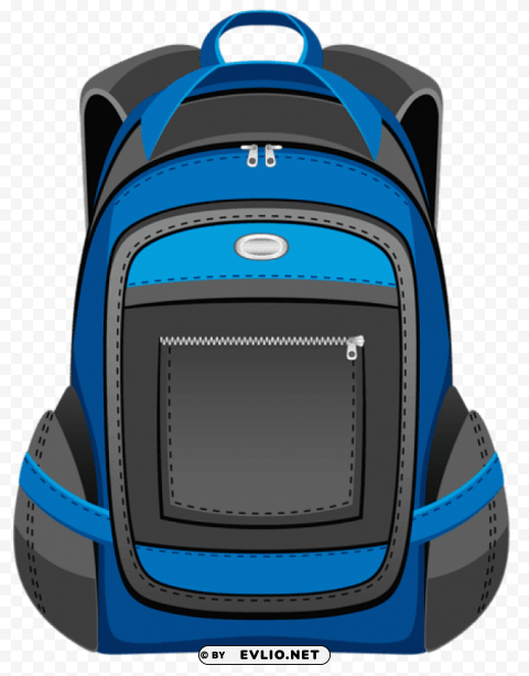 black and blue backpack vector PNG images for websites