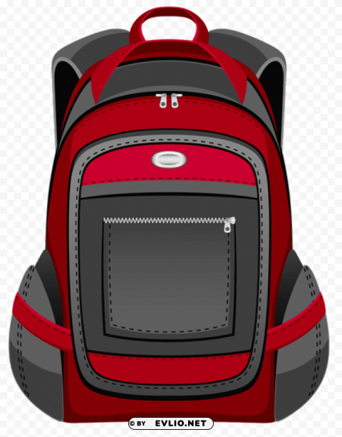 black and red backpack vector PNG images for advertising