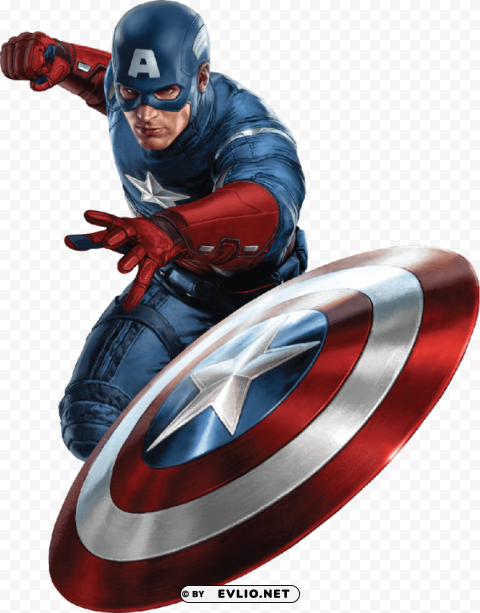 captain america shield front Isolated Item in HighQuality Transparent PNG