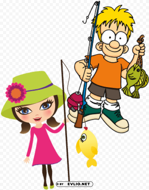 kids fishing Isolated Subject in Transparent PNG Format PNG transparent with Clear Background ID dc348eac