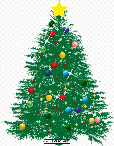 Transparent Christmas Tree Vector Free PNG Download