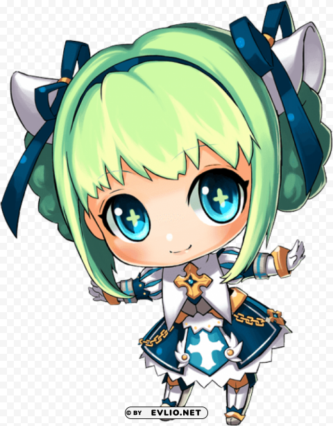 Chibi Cross Girl Isolated Item With HighResolution Transparent PNG