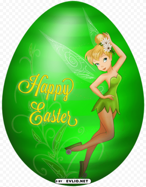 kids easter egg tinkerbell PNG Image with Transparent Isolated Graphic Element