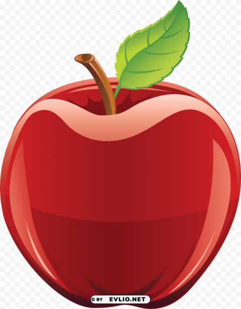 red apple Transparent Background Isolation in PNG Image clipart png photo - 22307116