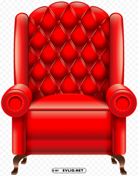 red armchair transparent Clear PNG graphics free