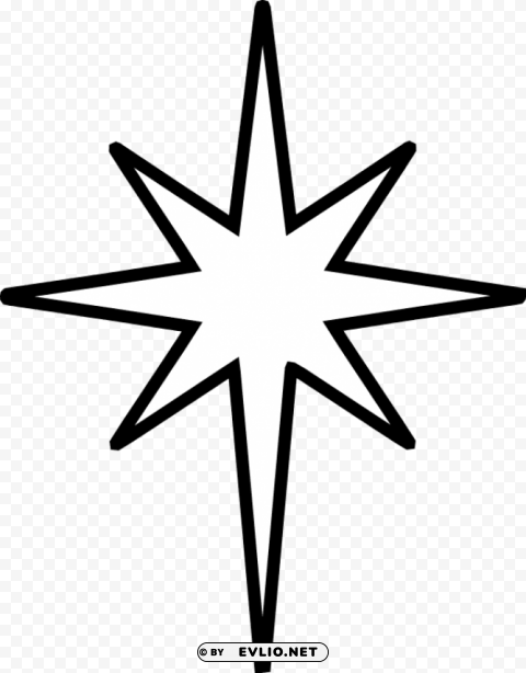 Star Of Bethelehem PNG Image Isolated With Clear Transparency