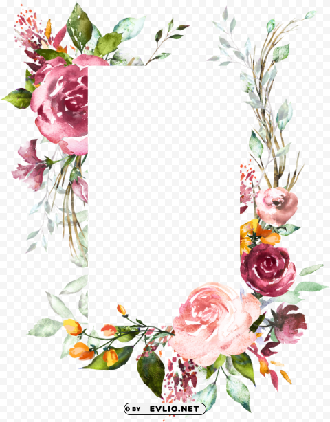 Vintage Floral Wedding Invitation Background Designs PNG Pictures With Alpha Transparency