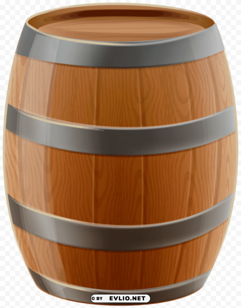 wooden barrel Transparent PNG Image Isolation