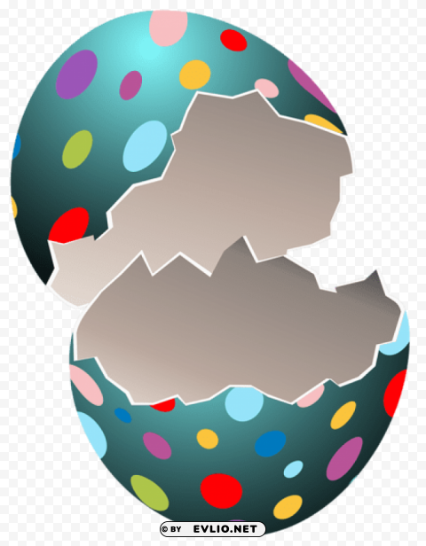 broken easter egg transparent PNG for Photoshop