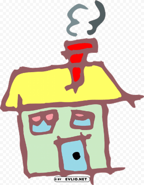 drawn house Transparent Background Isolation of PNG